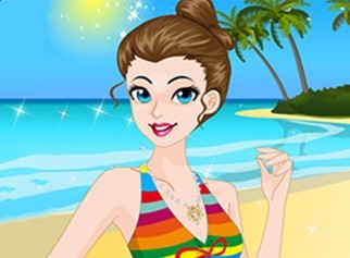 夏日墨镜女生