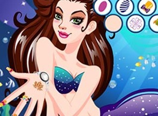 美人鱼的美甲