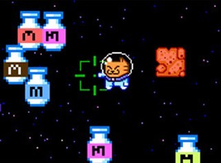 太空猫收集奶瓶