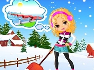 铲雪女孩