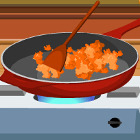 制作牛肉辣椒饭